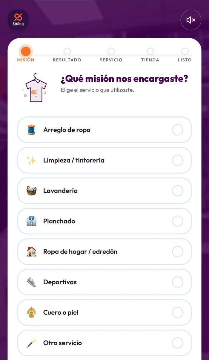 Pantalla de la experiencia BeReview de 5aSec Región de Murcia